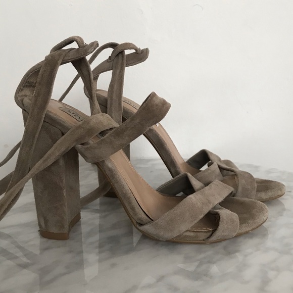Steve Madden Shoes - Steve Madden Lace Up Suede Heels